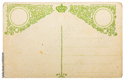 Photo: Vintage postcard from 1900th Vintage postcard from 1900th