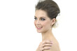 Border of Profile view of beautiful bride