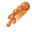Orange Man Basket Ball Hero Slam Dunk