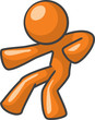 Orange Man Action Pose