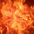 Fire image on an ancient paper