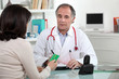Woman in doctors appointment