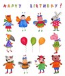 Happy Birthday. Greeting card