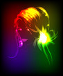 A light girl's face.