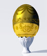 Illustration: Big golden easter egg Big golden easter egg