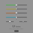 Pixel perfect vector Sliders set, EPS10