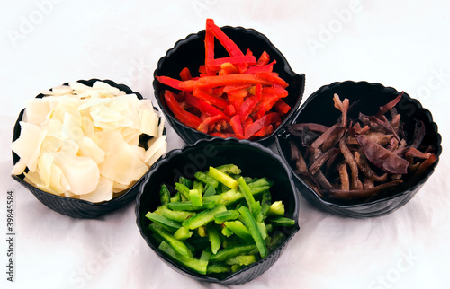 Photo: Sliced vegetables Sliced vegetables