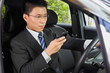 Texting on cell phone while driving