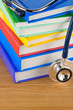medical stethoscope with book medical stethoscope with book