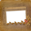 Grunge frame in scrapbooking style with bunch of rose Grunge frame in scrapbooking style with bunch of rose