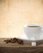 cup of coffee and beans