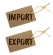 Etiquettes Import/Export