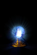 Glowing crystal ball