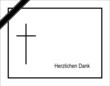 Trauerdanksagungskarte