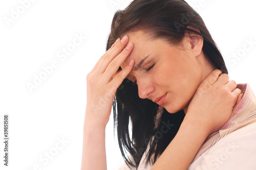 Photo: woman with migraine woman with migraine