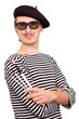 The Artist with Beret and Brushes