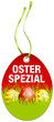Hangtag Osterspezial Ostereier rot