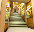3d futuristic corridor. 3d futuristic corridor.