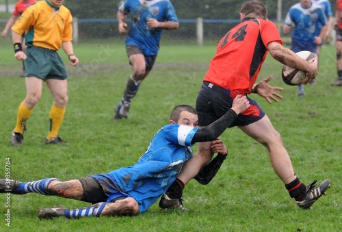 Photo: les deux joueurs au rugby les deux joueurs au rugby