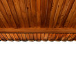 wooden porch ceiling made of softwood matchboards