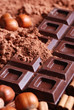 tavoletta di cioccolato con cacao in polvere - uno tavoletta di cioccolato con cacao in polvere - uno