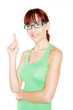 Woman Pointing With Index Finger Woman Pointing With Index Finger