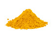 Heap ground Curry (Madras Curry) isolated on white background.