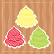 background with stylized christmas tree