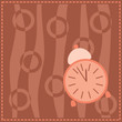 background with pink alarm