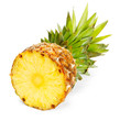 Foto: Fresh slice pineapple on white background Fresh slice pineapple on white background