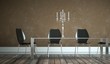 Wohndesign - Esszimmer braun