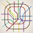Abstract color metro scheme background