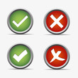 Vektor: ja nein yes no rot grün kreis kugel rund button haken ok kreuz ja nein yes no rot grün kreis kugel rund button haken ok kreuz