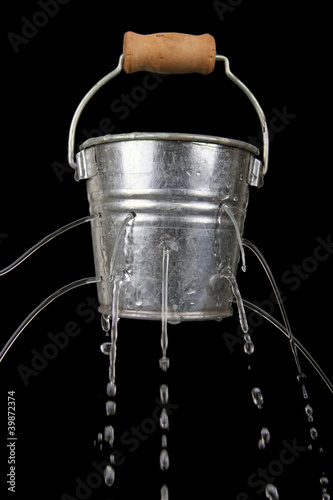 Photo: bucket with holes bucket with holes
