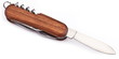 wooden knife isolated on white background