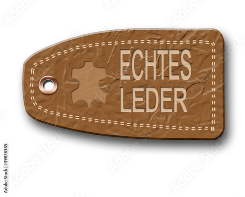 Illustration: Lederetikett Lederzeichen Siegel Lederetikett Lederzeichen Siegel