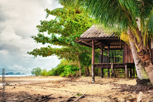 Photo: Hut on a Beach Hut on a Beach