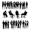 business people silhouettes