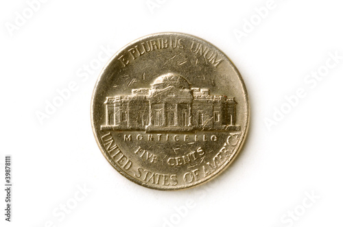 Photo: Us coin Moneta americana EE.UU. divisa Us coin Moneta americana EE.UU. divisa