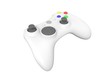 White Video Game Controller on White