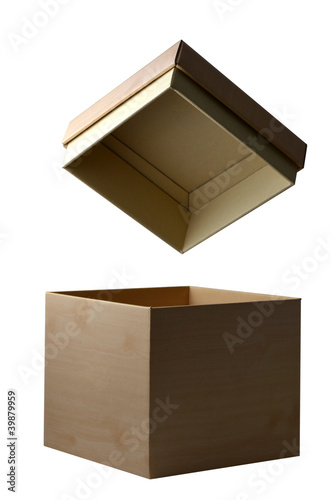 Photo: Open box isolated Open box isolated