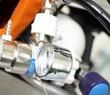 Foto: manometer with reducer on device artificial ventilation manometer with reducer on device artificial ventilation