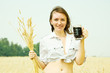 Girl  with beer