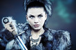 Photo: Warrior woman. Fantasy fashion idea. Warrior woman. Fantasy fashion idea.