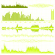 Sound waves set. Music background. EPS 8 Sound waves set. Music background. EPS 8