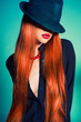 Sexy woman in Hat