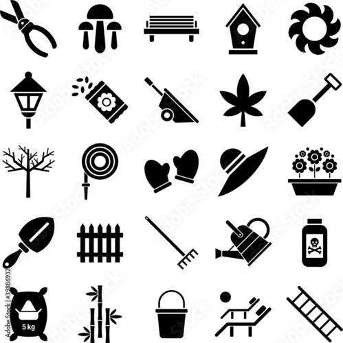 Vector: Gardening icons Gardening icons