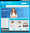 Blue medical business website Template Blue medical business website Template