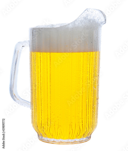 Photo: Pitcher of Beer on White Pitcher of Beer on White