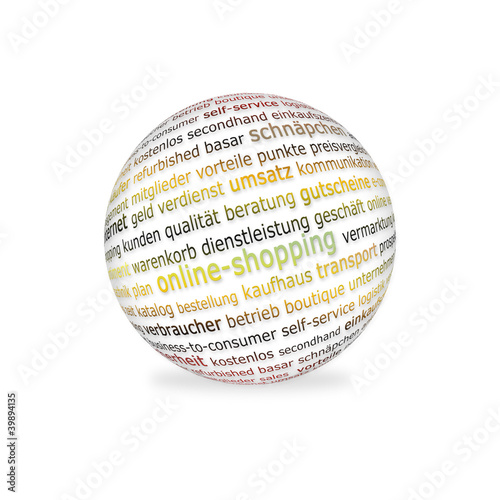 Illustration: schopping kugel schopping kugel